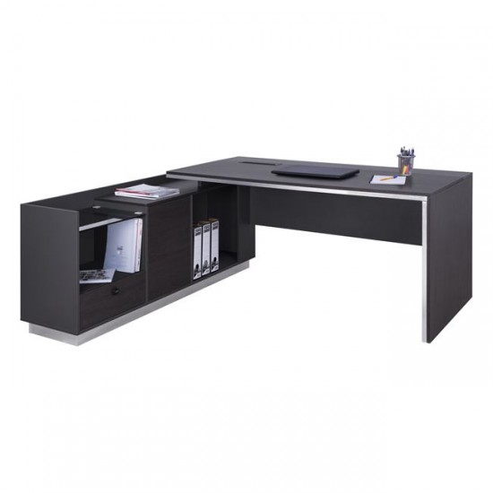 ΓΡΑΦΕΙΟ ΕΠΑΓΓΕΛΜΑΤΙΚΟ ΑΡΙΣΤΕΡΗ ΓΩΝΙΑ ROSEWOOD 180X160X76Υ εκ.