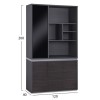 ΒΙΒΛΙΟΘΗΚΗ ΓΡΑΦΕΙΟΥ ΕΠΑΓΓΕΛΜΑΤΙΚΗ ROSEWOOD  120Χ40Χ200Υ εκ.