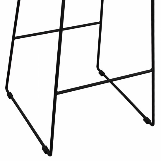 ΣΚΑΜΠΟ ΜΕΤΑΛΛΙΚΟ ALLEGRA ΜΕ WICKER ΣΕ ΜΠΕΖ ΑΠΟΧΡΩΣΗ