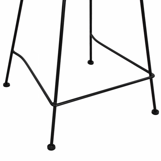 ΣΚΑΜΠΟ ΜΕΤΑΛΛΙΚΟ ΜΕ ΠΛΑΤΗ ΚΑΙ ΜΕ ΜΑΞΙΛΑΡΙ ALLEGRA ΜΕ WICKER ΣΕ ΜΠΕΖ ΑΠΟΧΡΩΣΗ