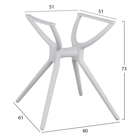 ΒΑΣΗ ΠΟΛΥΠΡΟΠΥΛΕΝΙΟΥ ΛΕΥΚΗ ΓΙΑ ΕΠΙΦΑΝΕΙΑ 80Χ80