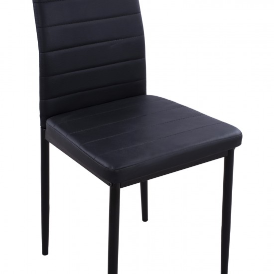 ΚΑΡΕΚΛΑ ΜΕΤΑΛΛΙΚΗ LADY ΜΑΥΡΟ PU ΜΕΤΑΛΛΙΚΟ ΣΚΕΛΕΤΟ K/D