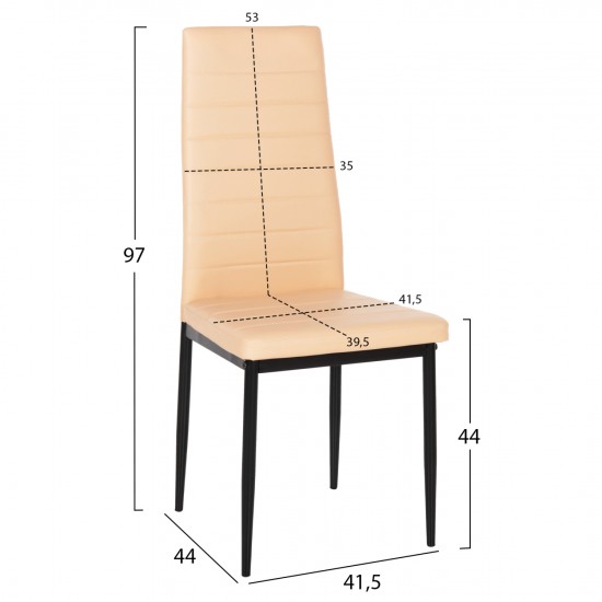 ΚΑΡΕΚΛΑ ΜΕΤΑΛΛΙΚΗ LADY HM0037.25 ΚΑΠΟΥΤΣΙΝΟ PU ΜΕΤΑΛΛΙΚΟ ΣΚΕΛΕΤΟ K/D