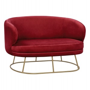 ΚΑΝΑΠΕΣ 2ΘΕΣΙΟΣ ARIEN  ΑΠΟ ΚΟΚΚΙΝΟ ΒΕΛΟΥΔΟ ΜΕ ΧΡΥΣΗ ΒΑΣΗ 