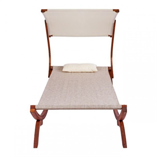 ΞΑΠΛΩΣΤΡΑ ΠΑΡΑΛΙΑΣ ΞΥΛΙΝΗ ΚΑΡΥΔΙ-ΜΠΕΖ ΜΕ ΣΚΙΑΣΤΡΟ COLBY