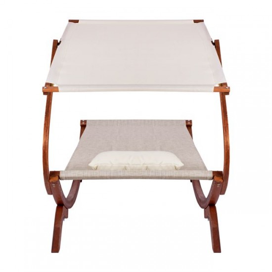 ΞΑΠΛΩΣΤΡΑ ΠΑΡΑΛΙΑΣ ΞΥΛΙΝΗ ΚΑΡΥΔΙ-ΜΠΕΖ ΜΕ ΣΚΙΑΣΤΡΟ COLBY