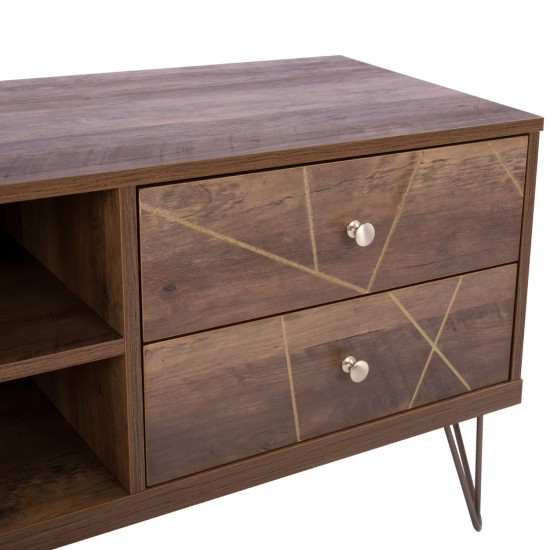 ΕΠΙΠΛΟ TV KAITLYN ΚΑΡΥΔΙ ΜΕ ΧΡΥΣΟ 150x39x50Y εκ.