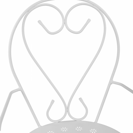 ΚΑΡΕΚΛΑ ΠΟΛΥΘΡΟΝΑ ΜΕΤΑΛΛΙΚΗ AMORE ΛΕΥΚΗ