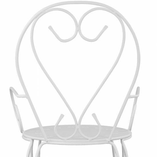 ΚΑΡΕΚΛΑ ΠΟΛΥΘΡΟΝΑ ΜΕΤΑΛΛΙΚΗ AMORE ΛΕΥΚΗ