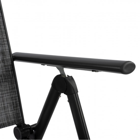 ΠΟΛΥΘΡΟΝΑ 7ΘΕΣΕΩΝ ΠΤΥΣΣΟΜΕΝΗ ΜΕΤΑΛΛΙΚΗ ΓΚΡΙ ME ΓΚΡΙ TEXTILENE