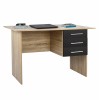 ΓΡΑΦΕΙΟ ΜΕΛΑΜΙΝΗΣ ΜΕ 3 ΣΥΡΤΑΡΙΑ SONAMA-ΓΚΡΙ 120X60X76 εκ.