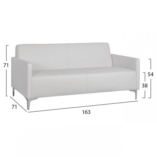 ΚΑΝΑΠΕΣ 3ΘΕΣΙΟΣ NELLIE ΜΕ ΛΕΥΚΟ PU