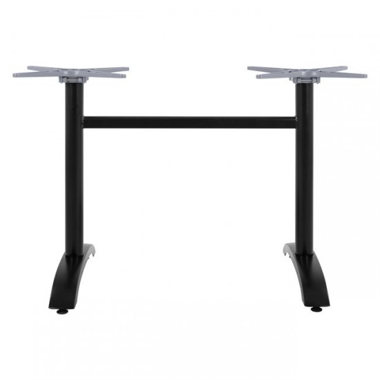 ΒΑΣΗ ΑΛΟΥΜΙΝΙΟΥ ΔΙΣΤΗΛΗ ΜΑΥΡΟ ΜΑΤ 84X60X73-93Υ εκ.