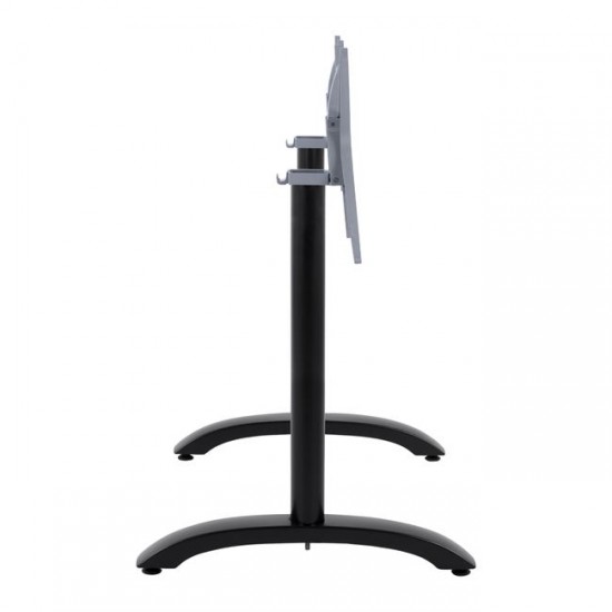 ΒΑΣΗ ΑΛΟΥΜΙΝΙΟΥ ΔΙΣΤΗΛΗ ΜΑΥΡΟ ΜΑΤ 84X60X73-93Υ εκ.