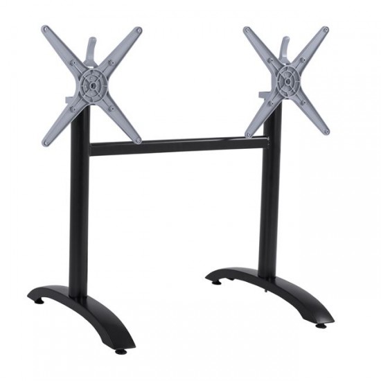 ΒΑΣΗ ΑΛΟΥΜΙΝΙΟΥ ΔΙΣΤΗΛΗ ΜΑΥΡΟ ΜΑΤ 84X60X73-93Υ εκ.