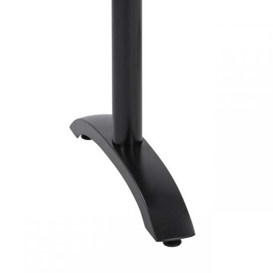 ΒΑΣΗ ΑΛΟΥΜΙΝΙΟΥ ΔΙΣΤΗΛΗ ΜΑΥΡΟ ΜΑΤ 84X60X73-93Υ εκ.