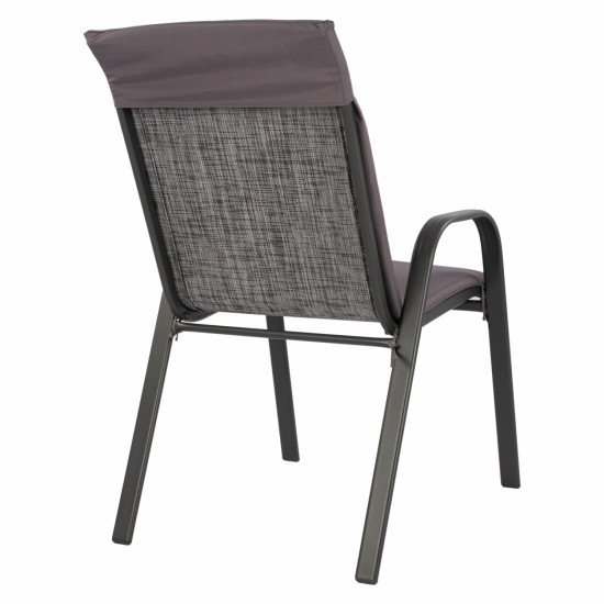 ΠΟΛΥΘΡΟΝΑ LEON ΜΕΤΑΛΛΙΚΗ ΓΚΡΙ ME ΓΚΡΙ ΜΑΞΙΛΑΡΙ 54x70x93 cm.