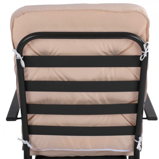 ΠΟΛΥΘΡΟΝΑ ΜΕΤΑΛΛΙΚΗ ENDIKA ΣΕ ΚΑΦΕ ΧΡΩΜΑ ΜΕ ΜΠΕΖ ΜΑΞΙΛΑΡΙ 60Χ71Χ105Υ εκ.