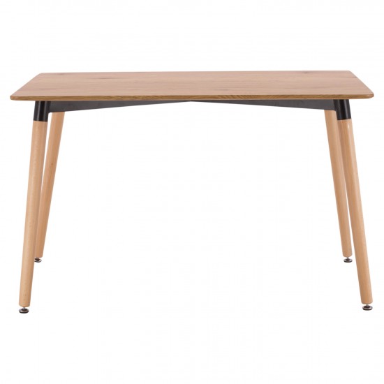 ΤΡΑΠΕΖΙ MINIMAL ΦΥΣΙΚΟ ΞΥΛΙΝΑ ΠΟΔΙΑ ΟΞΙΑ 120Χ80X73Υ εκ.