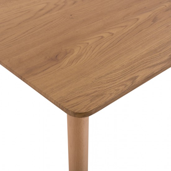 ΤΡΑΠΕΖΙ MINIMAL ΦΥΣΙΚΟ ΞΥΛΙΝΑ ΠΟΔΙΑ ΟΞΙΑ 120Χ80X73Υ εκ.