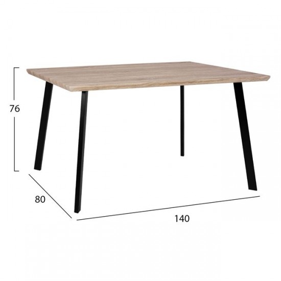 ΣΕΤ 5ΤΜΧ ΤΡΑΠΕΖΙ SONAMA & ΚΑΡΕΚΛΕΣ VANESSA ΜΑΥΡΕΣ ΜΕΤΑΛΛΙΚΑ ΠΟΔΙΑ-ΣΕΤ ΤΡΑΠΕΖΑΡΙΑΣ-MDF-SONOMA-ΜΕΤΑΛΛΟ-ΠΟΛΥΠΡΟΠΥΛΕΝΙΟ-ΜΑΥΡΟ-