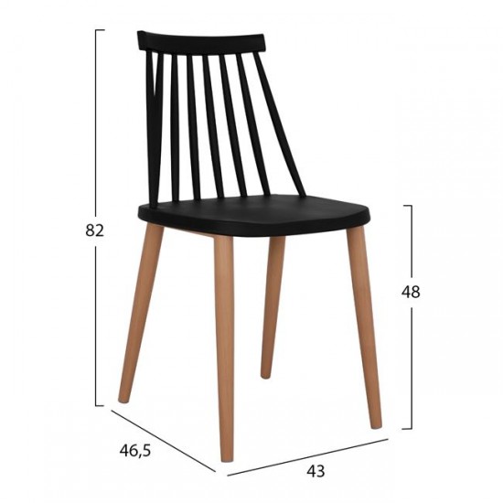 ΣΕΤ 5ΤΜΧ ΤΡΑΠΕΖΙ SONAMA & ΚΑΡΕΚΛΕΣ VANESSA ΜΑΥΡΕΣ ΜΕΤΑΛΛΙΚΑ ΠΟΔΙΑ-ΣΕΤ ΤΡΑΠΕΖΑΡΙΑΣ-MDF-SONOMA-ΜΕΤΑΛΛΟ-ΠΟΛΥΠΡΟΠΥΛΕΝΙΟ-ΜΑΥΡΟ-