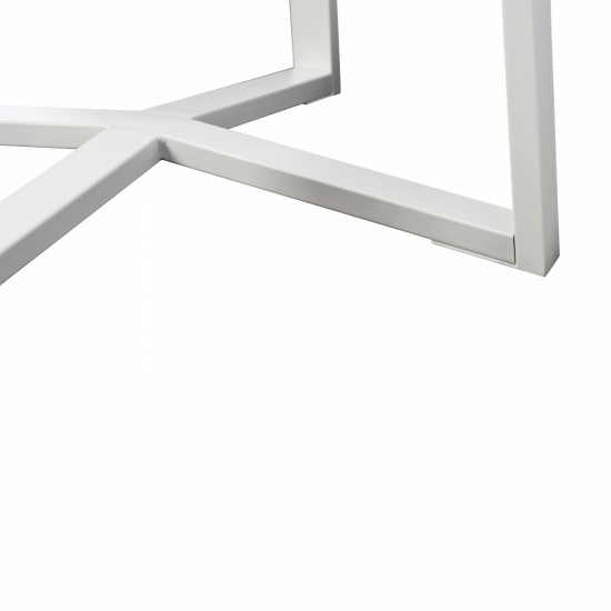 ΒΑΣΗ ΑΛΟΥΜΙΝΙΟΥ ΛΕΥΚΗ 60x60x71Υ εκ.