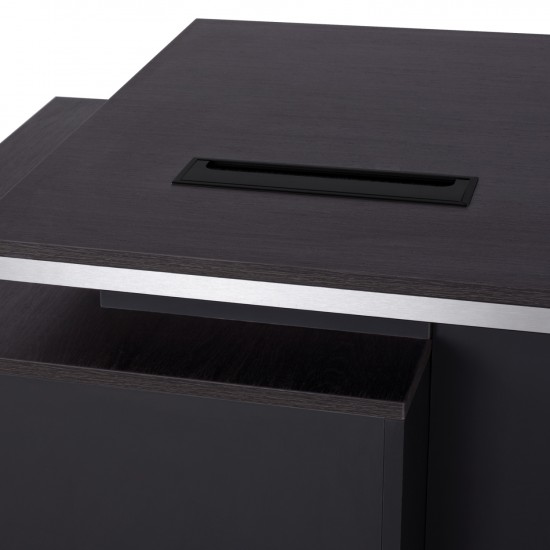 ΓΡΑΦΕΙΟ ΕΠΑΓΓΕΛΜΑΤΙΚΟ ΜΕ ΔΕΞΙΟ ΝΤΟΥΛΑΠΙ ROSEWOOD 180X80X76Υ εκ.