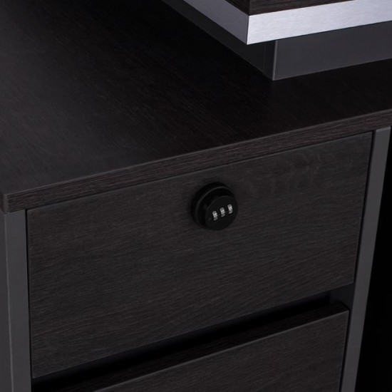 ΓΡΑΦΕΙΟ ΕΠΑΓΓΕΛΜΑΤΙΚΟ ΜΕ ΔΕΞΙΟ ΝΤΟΥΛΑΠΙ ROSEWOOD 180X80X76Υ εκ.