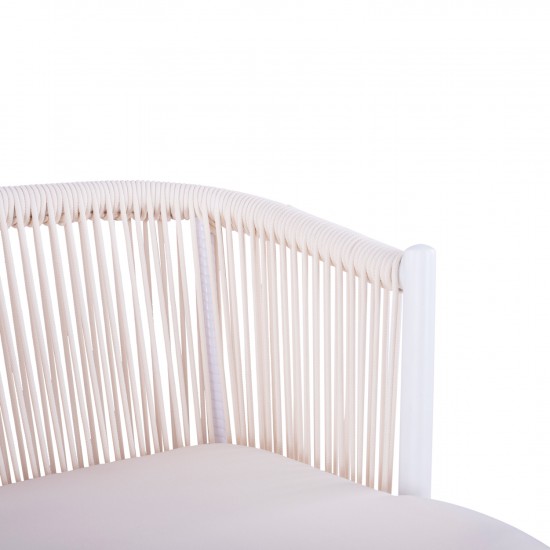 ΣΚΑΜΠΟ ΜΕ ΜΕΤΑΛΛΙΚΟ ΣΚΕΛΕΤΟ ΚΑΙ ΣΧΟΙΝΙ ΛΕΥΚΟ  46x54x101 εκ.