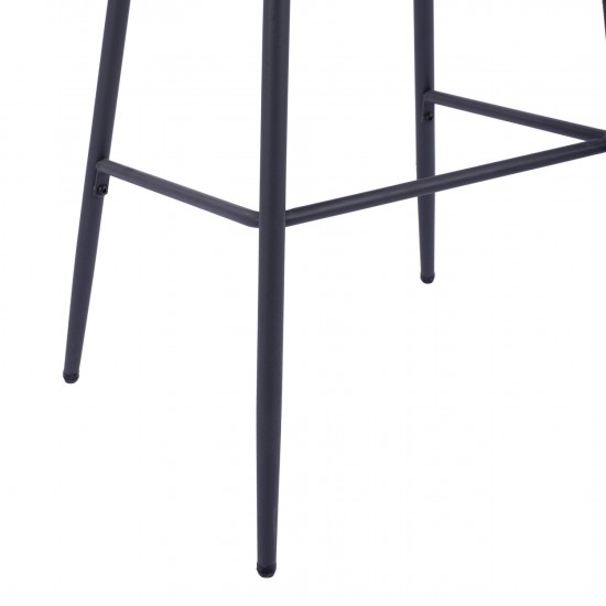 ΣΚΑΜΠΟ ΜΕ ΜΕΤΑΛΛΙΚΟ ΣΚΕΛΕΤΟ ΚΑΙ ΜΠΕΖ WICKER ΣΧΟΙΧΙ 54x54x103 εκ.