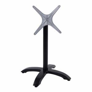 ΒΑΣΗ ΑΛΟΥΜΙΝΙΟΥ ΠΤΥΣΣΟΜΕΝΗ ΜΑΥΡΟ ΜΑΤ 66Χ66Χ72Υεκ. ΜΕ ΣΤΑΥΡΟ 48Χ48εκ.