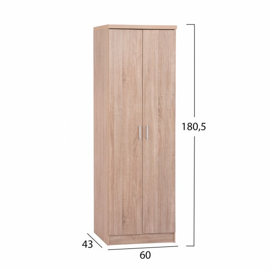 ΠΑΠΟΥΤΣΟΘΗΚΗ ΞΥΛΙΝΗ DAYANNA ΜΕ 6 ΡΑΦΙΑ 60X43X180.5εκ. SONAMA