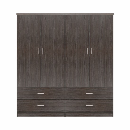 ΣΕΤ 2 ΤΜΧ ΝΤΟΥΛΑΠΑ 4ΦΥΛΛΗ ΜΕ 4 ΣΥΡΤΑΡΙΑ ZEBRANO 160X42X181 HM11349.01