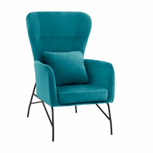 ΠΟΛΥΘΡΟΝΑ ΜΠΕΡΖΕΡΑ ΒΕΛΟΥΔΟ ΤΙΡΚΟΥΑΖ ΜΕ ΜΕΤΑΛΛΙΚΟ ΜΑΥΡΟ ΠΟΔΙ 