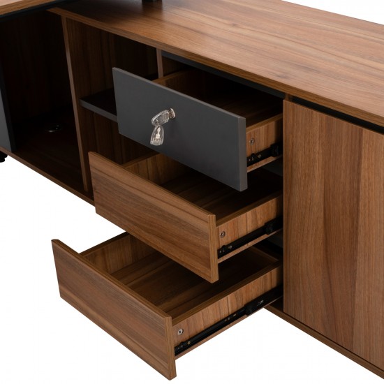 ΓΡΑΦΕΙΟ ΕΠΑΓΓΕΛΜΑΤΙΚΟ ΑΝΑΣΤΡΕΨΙΜΗ ΓΩΝΙΑ SUPREME 200Χ180Χ76