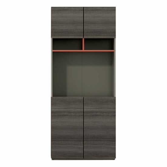 ΒΙΒΛΙΟΘΗΚΗ ΓΡΑΦΕΙΟΥ ΕΠΑΓΓΕΛΜΑΤΙΚΗ LUX SERIES ΣΤΑΧΤΙ ΜΟΚΑ 80X40X190Υεκ.