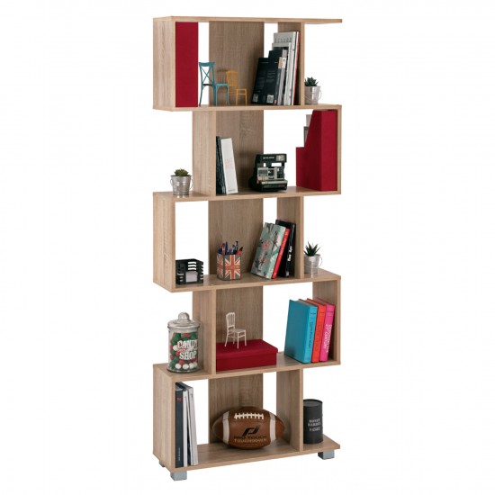 ΒΙΒΛΙΟΘΗΚΗ ΜΕΛΑΜΙΝΗΣ  SONAMA 70x25x177Υ εκ.