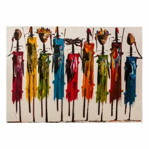 ΠΙΝΑΚΑΣ ΚΑΜΒΑΣ COLORFUL AFRICAN ART 100X3X70 εκ.