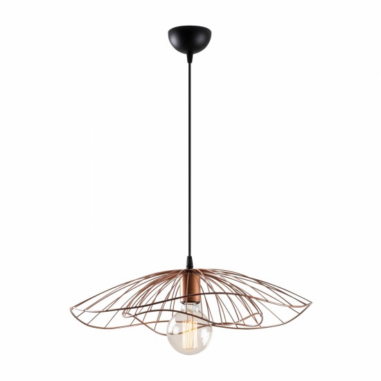 ΦΩΤΙΣΤΙΚΟ ΟΡΟΦΗΣ ΜΕΤΑΛΛΙΚΟ ΚΡΕΜΑΣΤΟ ΜΠΡΟΝΖΕ HM7229.02 Φ50x111