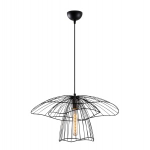 ΦΩΤΙΣΤΙΚΟ ΟΡΟΦΗΣ ΜΕΤΑΛΛΙΚΟ ΚΡΕΜΑΣΤΟ ΜΑΥΡΟ  Φ50x123