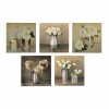 ΠΙΝΑΚΑΣ ΠΕΝΤΑΠΤΥΧΟ MDF ROMANTIC FLOWERS  75X0,3X15 εκ.