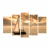 ΠΙΝΑΚΑΣ ΠΕΝΤΑΠΤΥΧΟ MDF SUNSET SAILING 100X0,3X60 εκ.