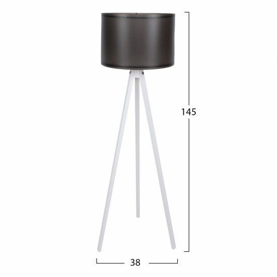 ΦΩΤΙΣΤΙΚΟ ΕΠΙΔΑΠΕΔΙΟ ΞΥΛΙΝΟ ΜΕ ΛΕΥΚΑ ΠΟΔΙΑ ΚΑΙ ΜΑΥΡΟ ΚΑΠΕΛΟ HM7272.05