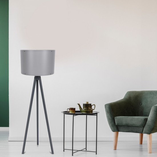 ΦΩΤΙΣΤΙΚΟ ΕΠΙΔΑΠΕΔΙΟ ΞΥΛΙΝΟ ΜΕ ΓΚΡΙ ΠΟΔΙΑ ΚΑΙ ΓΚΡΙ ΚΑΠΕΛΟ HM7272.09