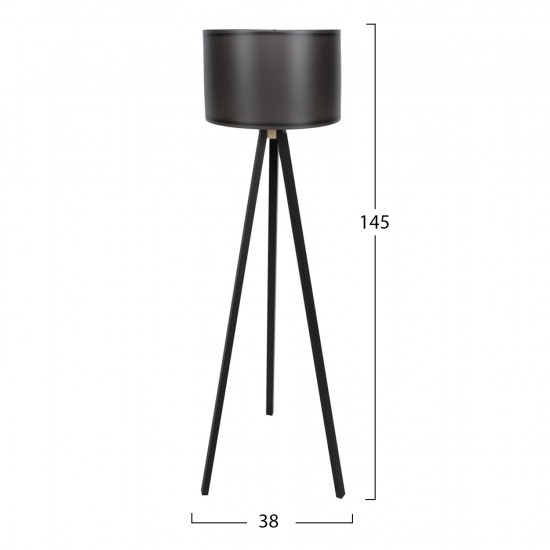 ΦΩΤΙΣΤΙΚΟ ΕΠΙΔΑΠΕΔΙΟ ΞΥΛΙΝΟ ΜΕ ΜΑΥΡΟ ΠΟΔΙΑ ΚΑΙ ΜΑΥΡΟ ΚΑΠΕΛΟ HM7272.18