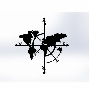 ΔΙΑΚΟΣΜΗΤΙΚΟ ΤΟΙΧΟΥ 100% ΜΕΤΑΛΛΙΚΟ ΜΑΥΡΟ ΠΑΓΚΟΣΜΙΟΣ ΧΑΡΤΗΣ 48Χ50 