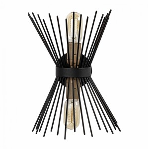 ΑΠΛΙΚΑ ΤΟΙΧΟΥ 2ΦΩΤΗ ΜΕΤΑΛΛΙΚΗ ΜΑΥΡH  23X16X33 εκ.