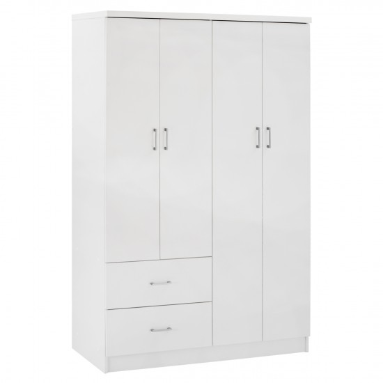 ΝΤΟΥΛΑΠΑ 4ΦΥΛΛΗ ME 2 ΣΥΡΤΑΡΙΑ HM339.05 ΛΕΥΚΗ 120Χ42,5Χ180,5 εκ.