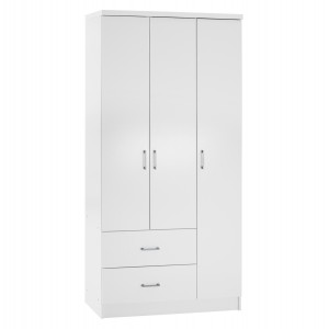 ΝΤΟΥΛΑΠΑ 3ΦΥΛΛΗ ME 2 ΣΥΡΤΑΡΙΑ ΛΕΥΚΗ 89x42,5x181 εκ.